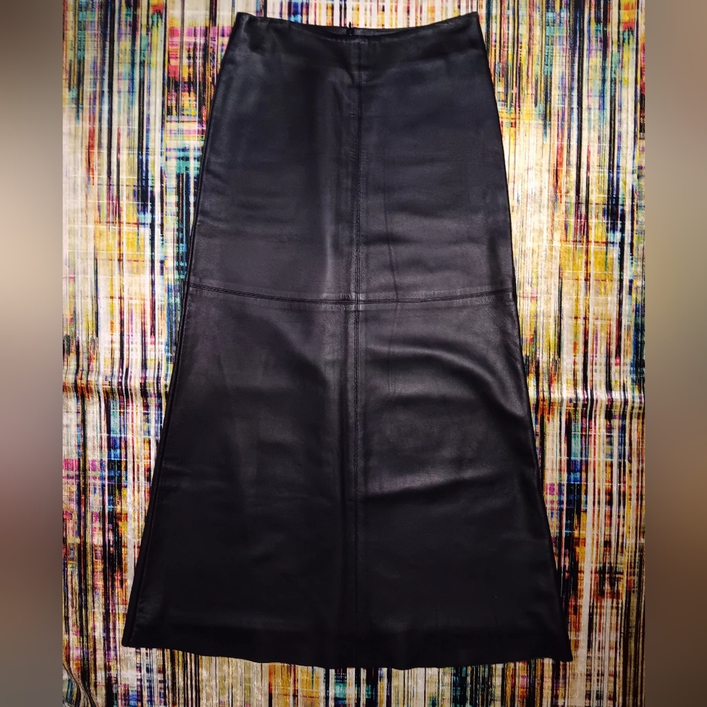 A.B.S. leather skirt
